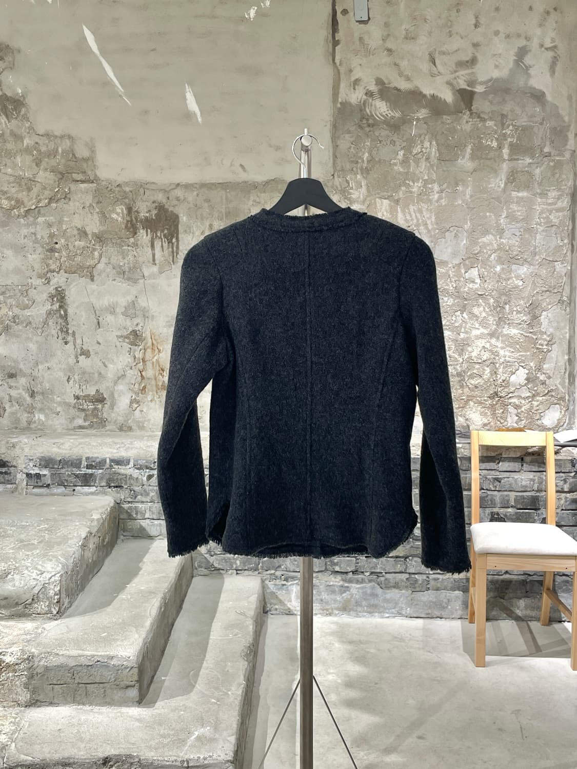 이자벨 마랑 에뚜왈 차콜 체스트 포켓 울 셔츠 상품이미지6