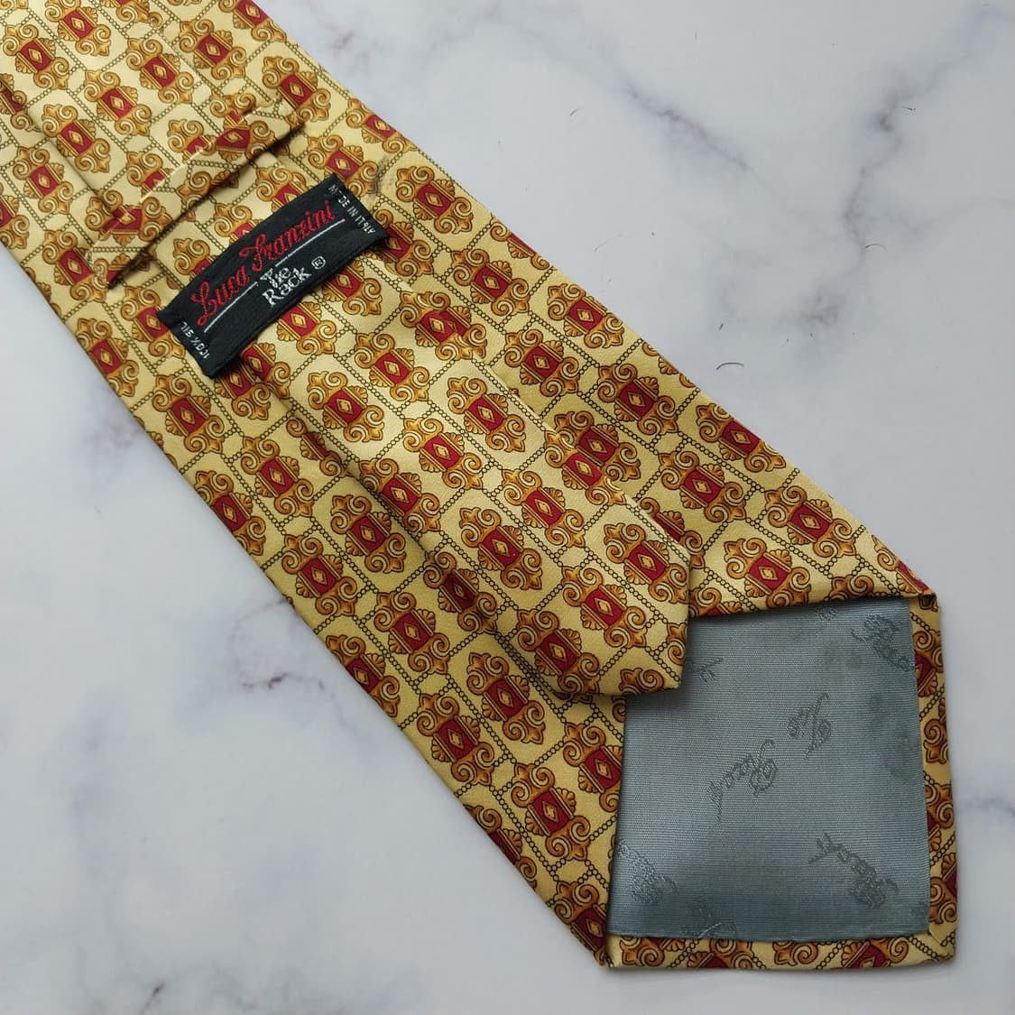 루카 프란치니 실크 기하 패턴 넥타이 10.1cm A등급 K1276

 상품이미지8