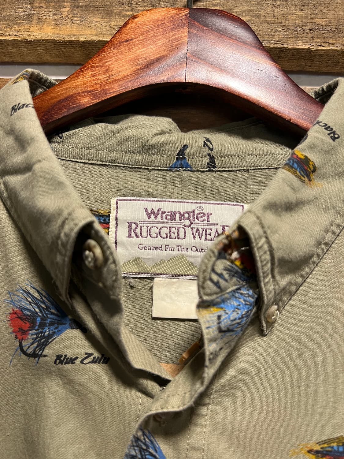 [XL]랭글러 USA 피싱 베이트 패턴 헌팅 셔츠 상품이미지2