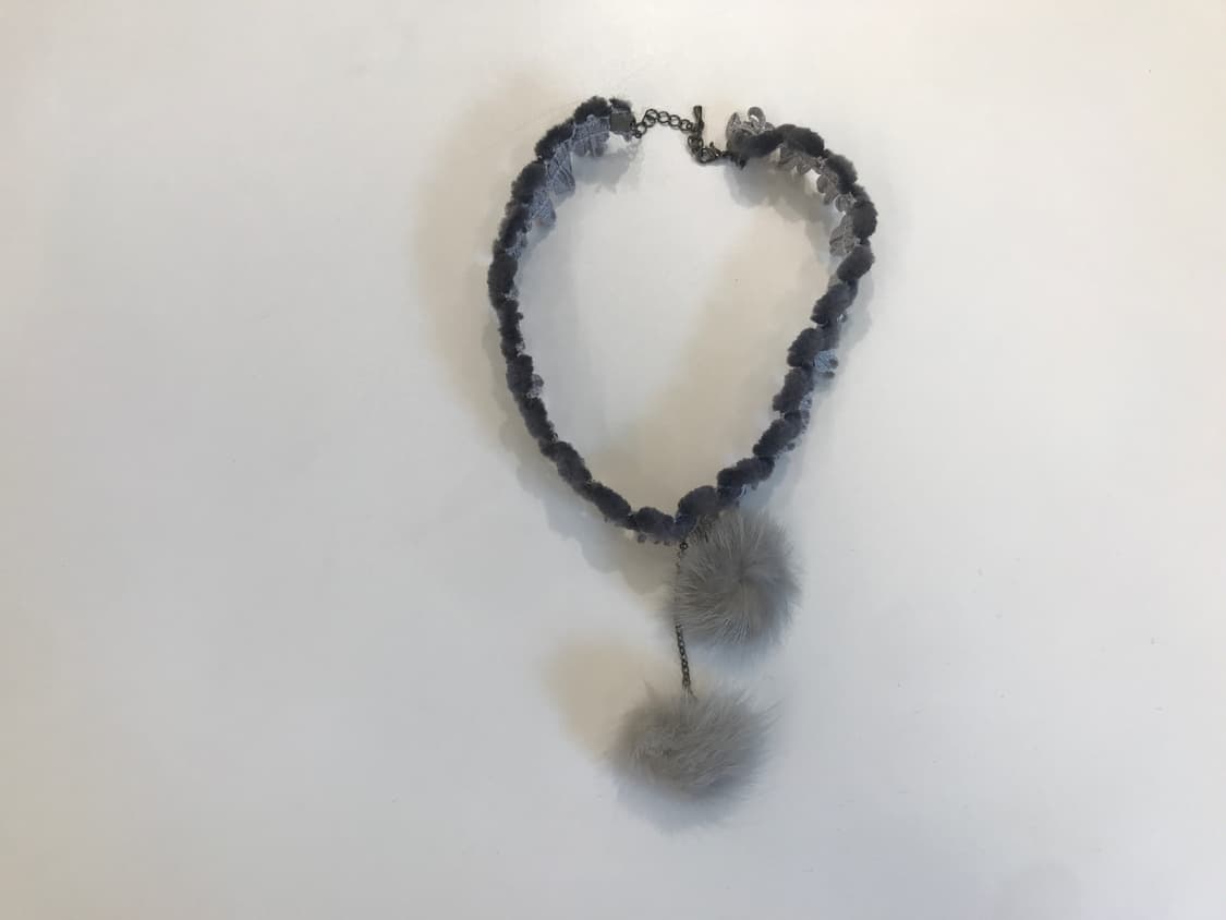 pompom choker 상품이미지2