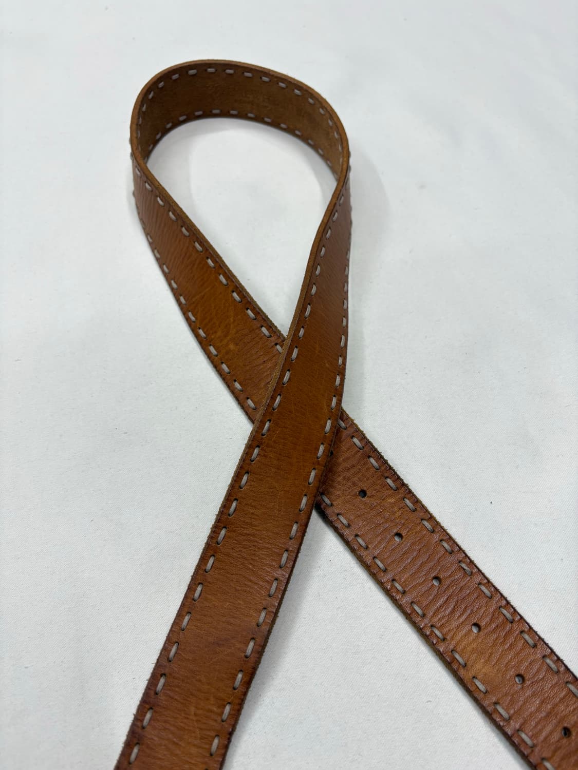 TW.bear 빈티지 웨스턴 스티치 레더 벨트 상품이미지4