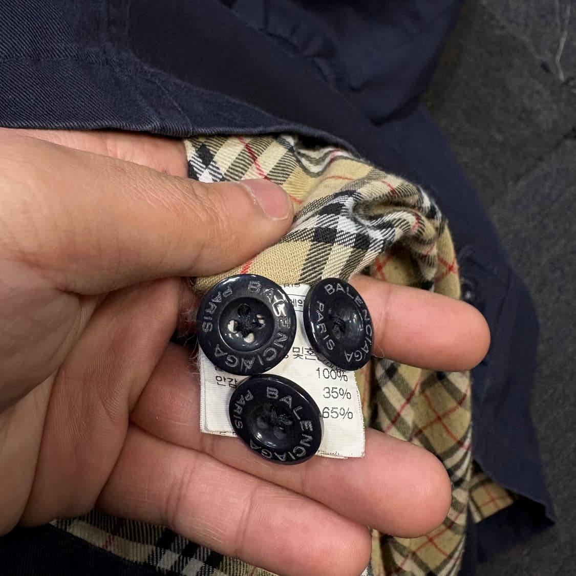 발렌시아가 네이비 자켓 L 상품이미지7