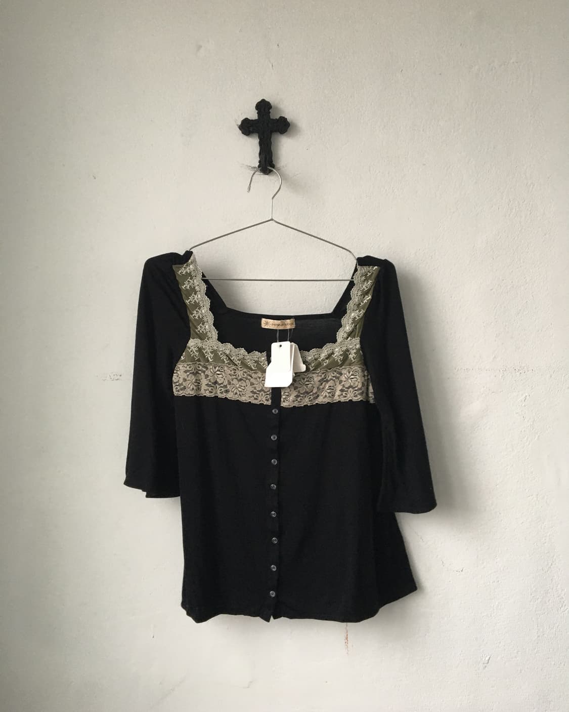 Lace point blouse 상품이미지1
