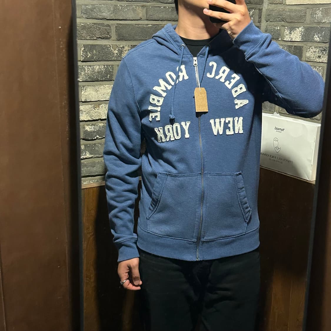 M) 아베크롬비 스펠로고 후드집업 상품이미지9