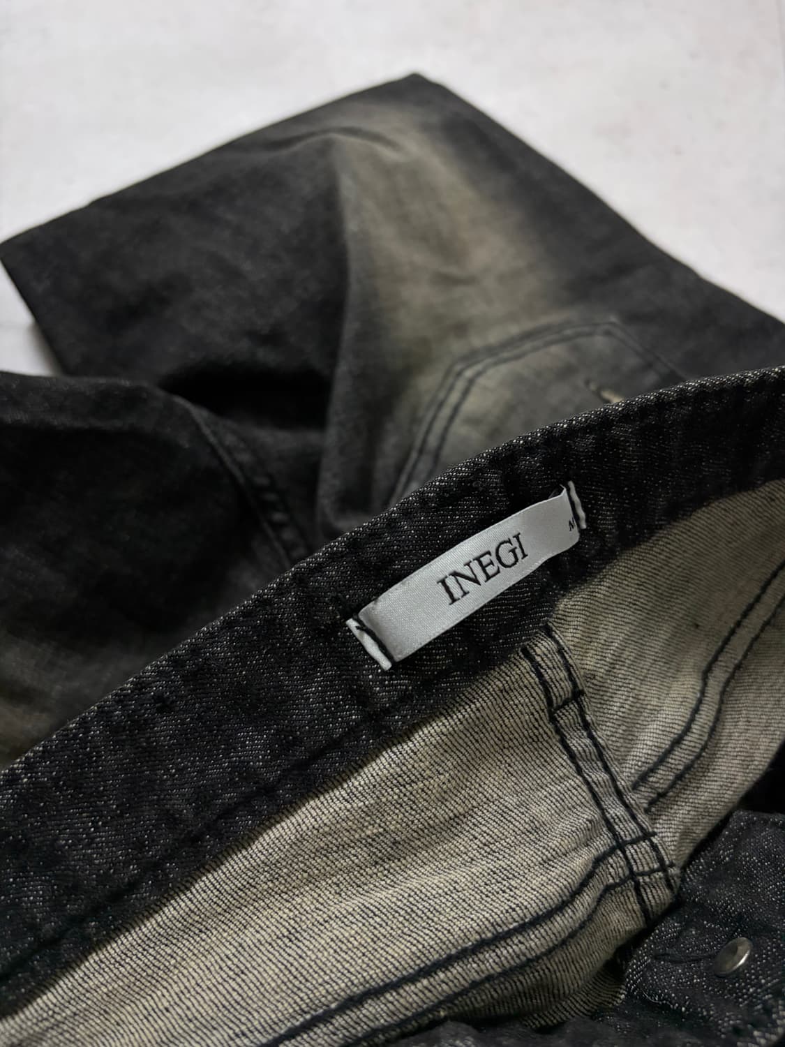 이네기 스모크 미드라이즈 부츠컷 팬츠 상품이미지4