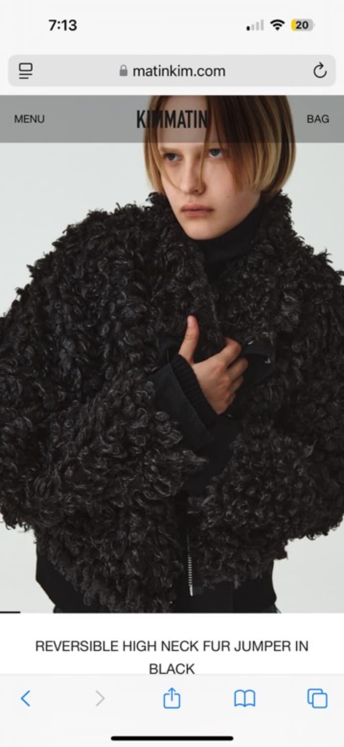 마뗑킴 김마틴 Kimmartin 리버시블 퍼자켓 martinkim 상품이미지1