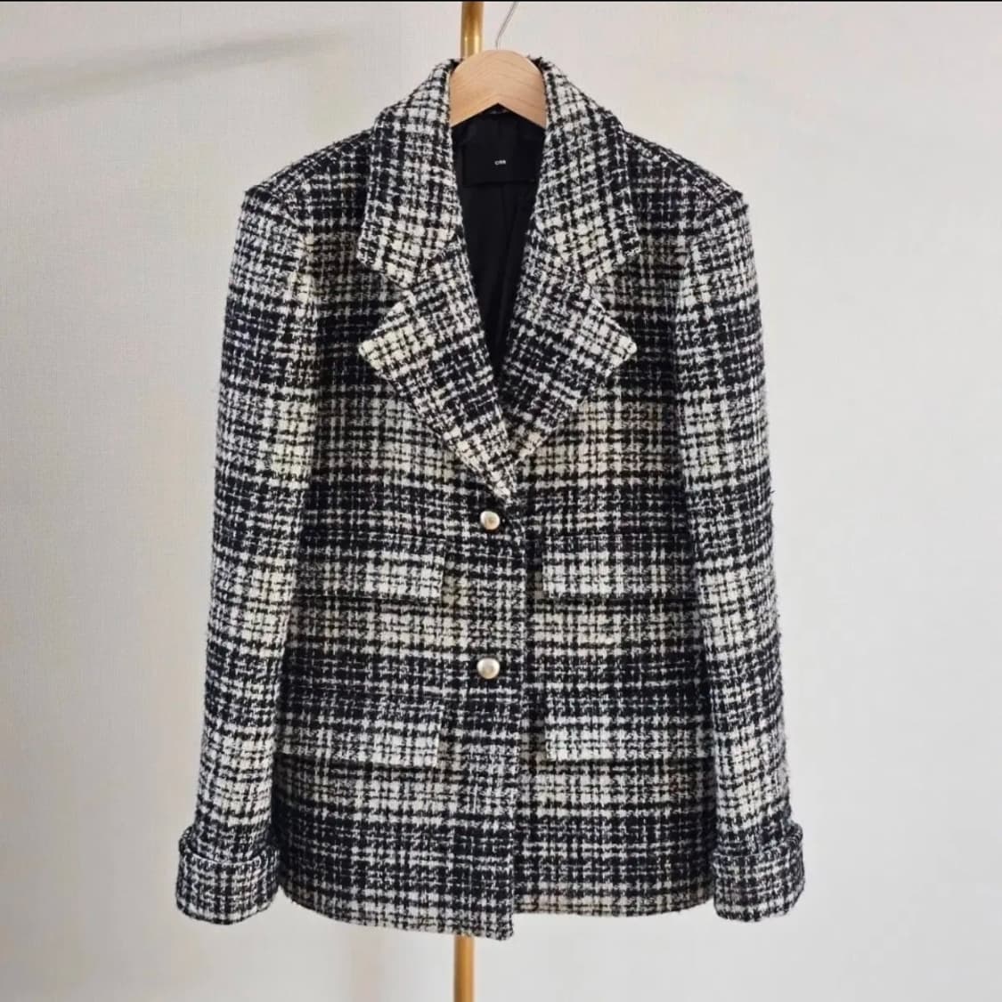 (38)ORR 오르 여자 울 체크 코트 자켓 상품이미지2