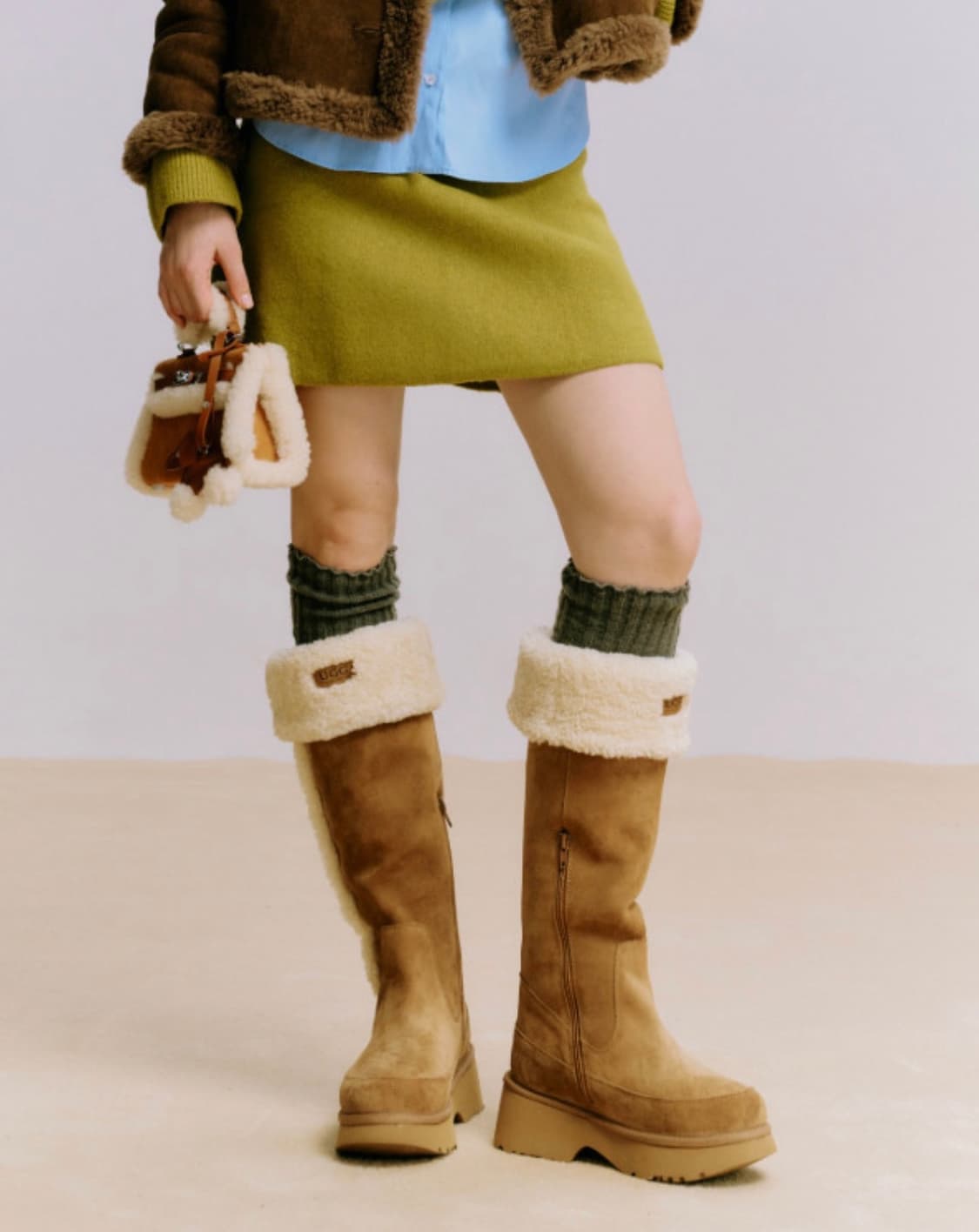 호주 어그 오즈라나 시어링 롱 뉴하이츠 어그 부츠 상품이미지2