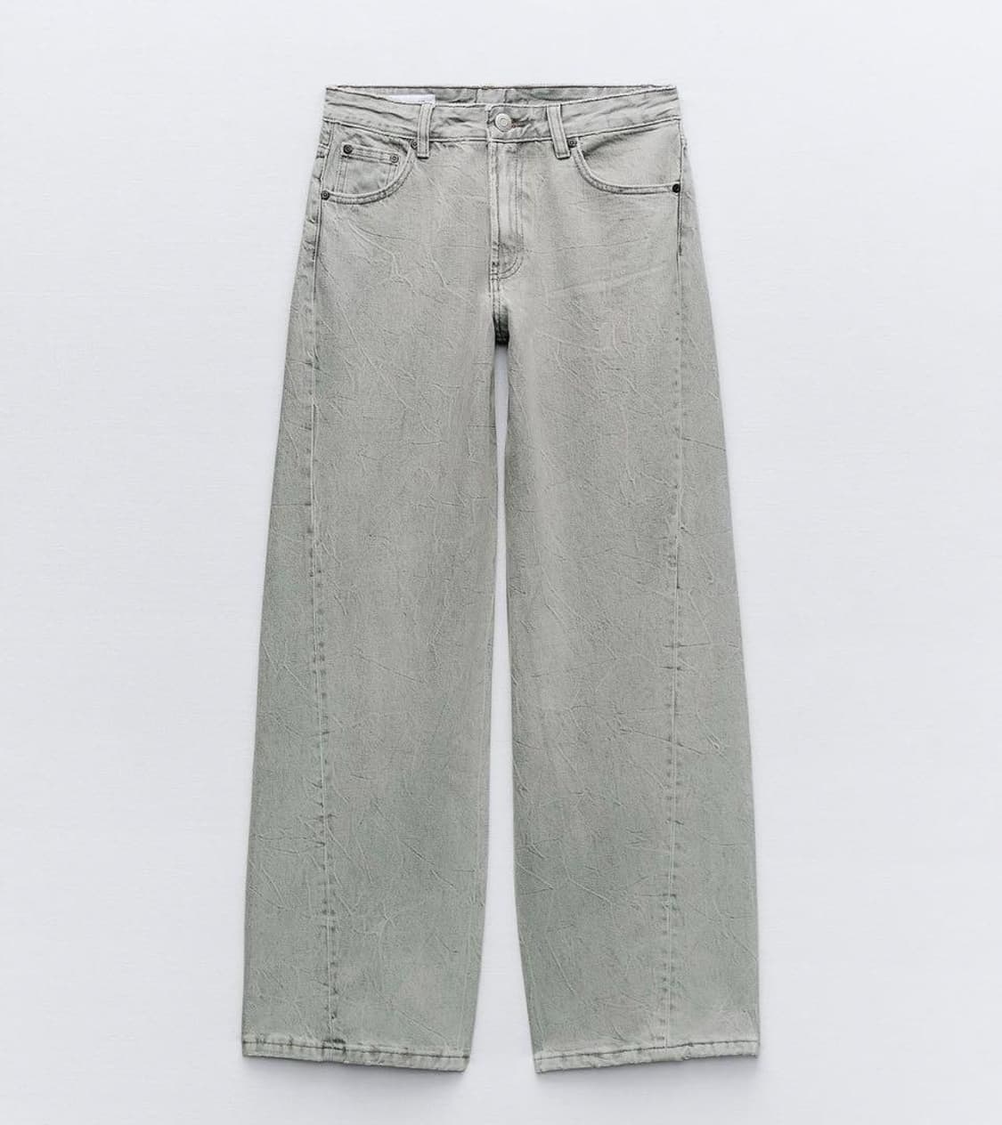 zara 자라 미드라이드 커브드 워싱 데님진 상품이미지1