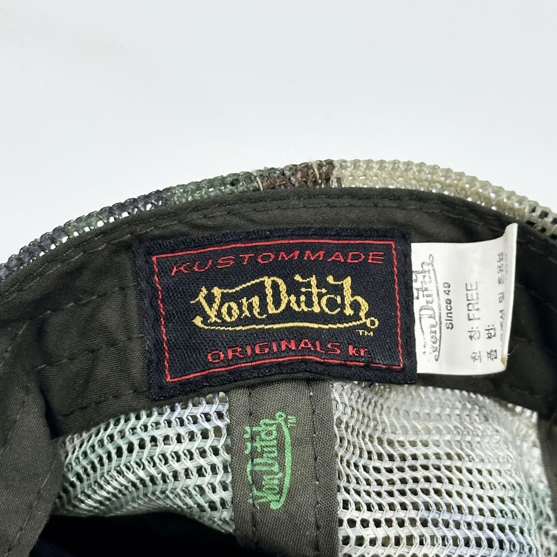 본더치 OG y2k 카모 메쉬캡 상품이미지5