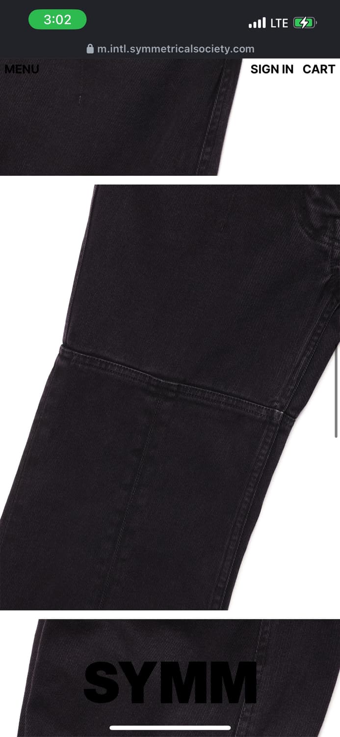 Symm Side Pocket Flared Pants (Dyed Blac 상품이미지4