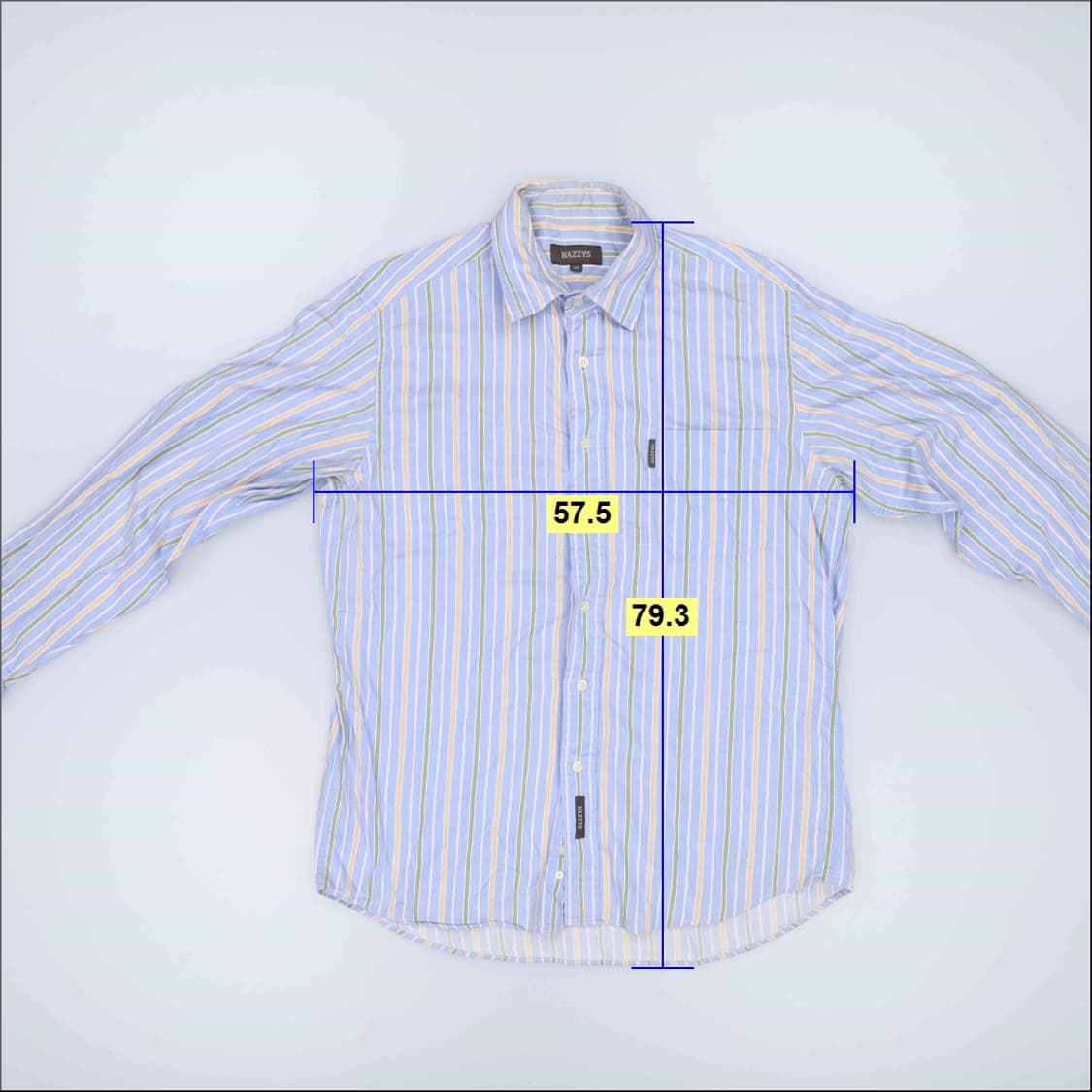 100 헤지스 스트라이프 셔츠 0407H1 상품이미지5