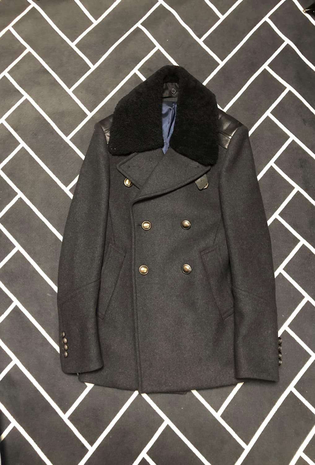 (새제품횡재가)티아이포맨 리얼양털 시어링 무스탕코트/몽클레어톰포드우영미 상품이미지1