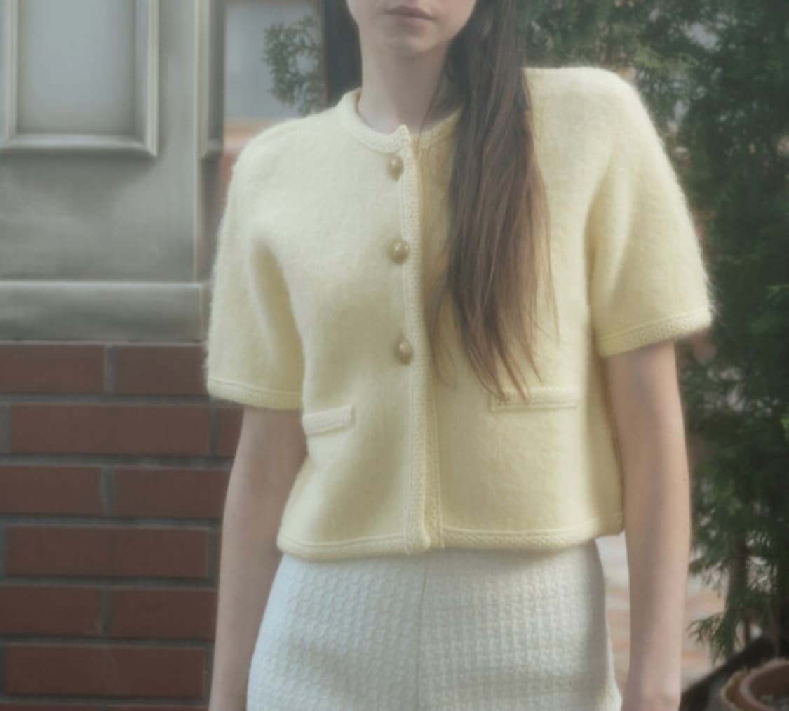 Thetis posh button alpaca cardigan  상품이미지1