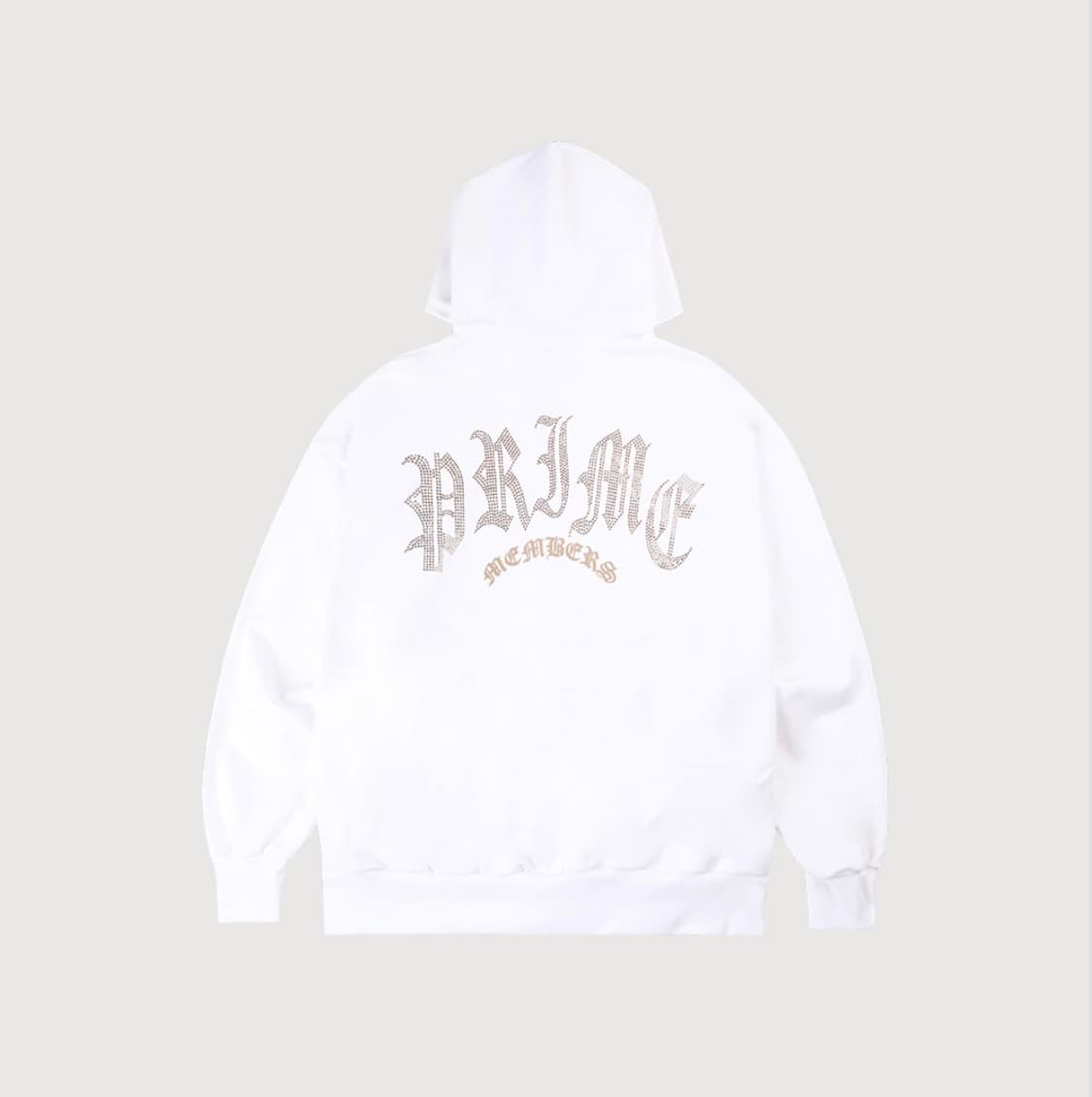 프라임멤버스 라인스톤 골드 후드집업 상품이미지2