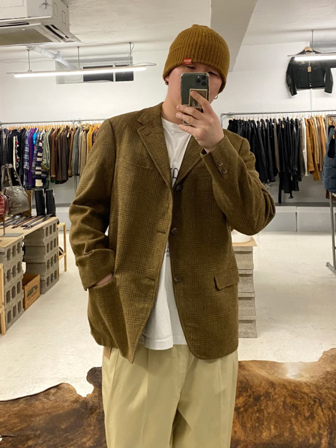  60's SEARS 3b check jacket 상품이미지1