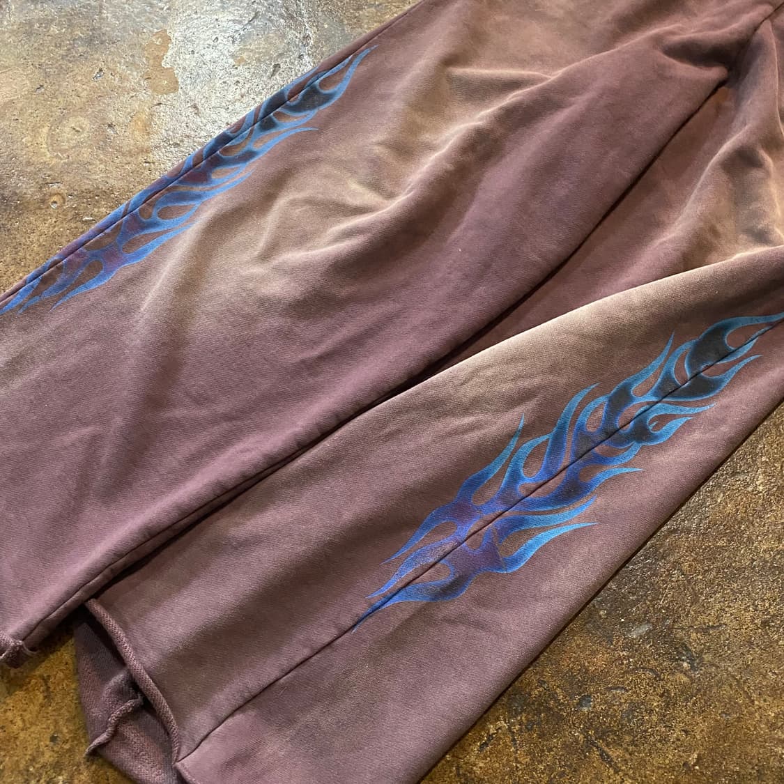 (M) 카미야 불꽃 프린팅 와이드 스웻팬츠 상품이미지2