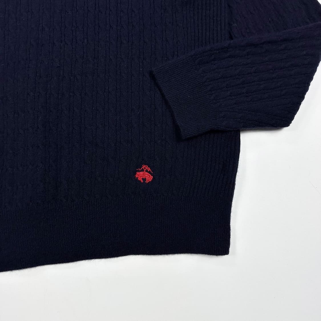 브룩스브라더스 클래식 네이비 캐시미어 니트 (M) 상품이미지3