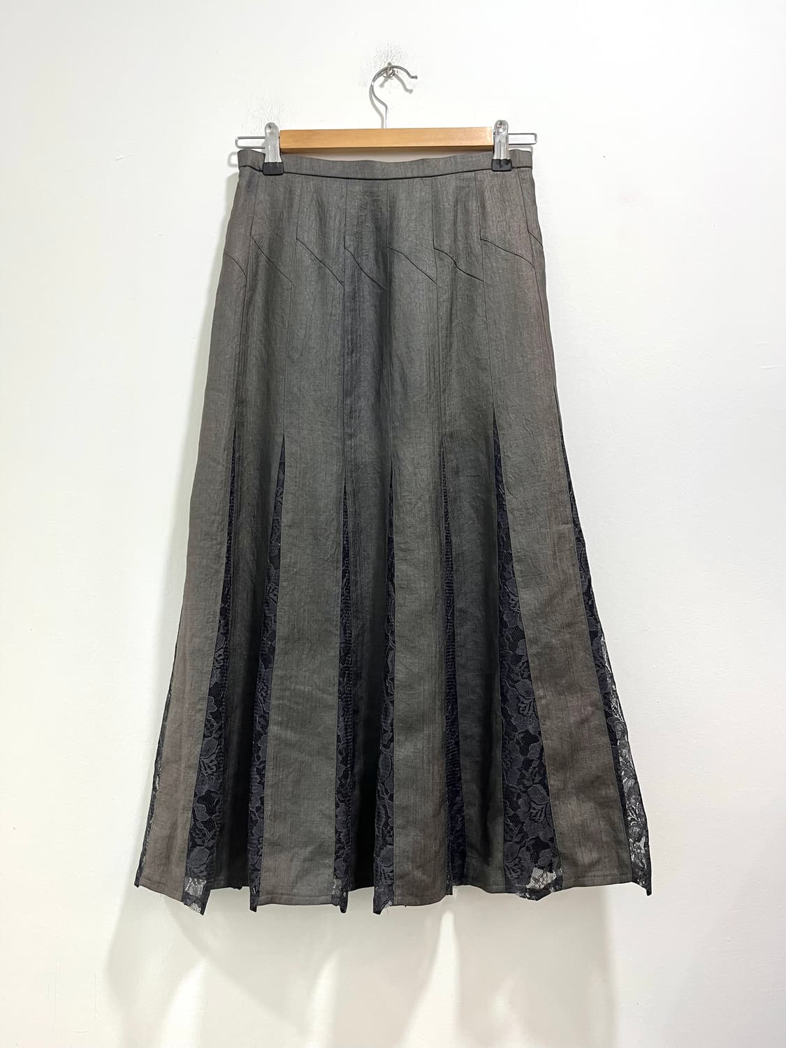 일본 빈티지 레이스 레이어드 플레어 롱스커트  상품이미지1