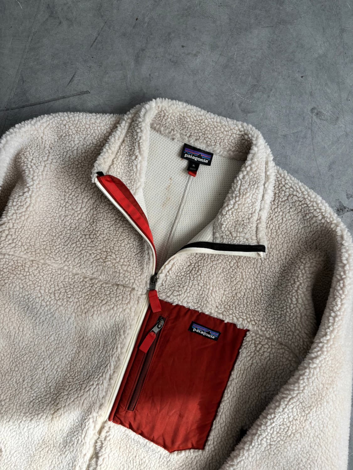 Patagonia 파타고니아 아이보리 레트로 X 플리스 자켓 상품이미지3