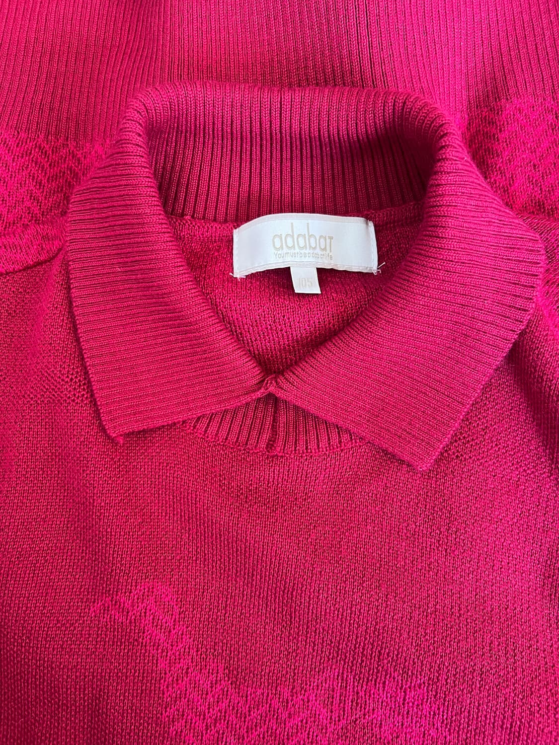 아다바트 adabat 남성  버건디레드 골프니트 카라울니트 상품이미지5