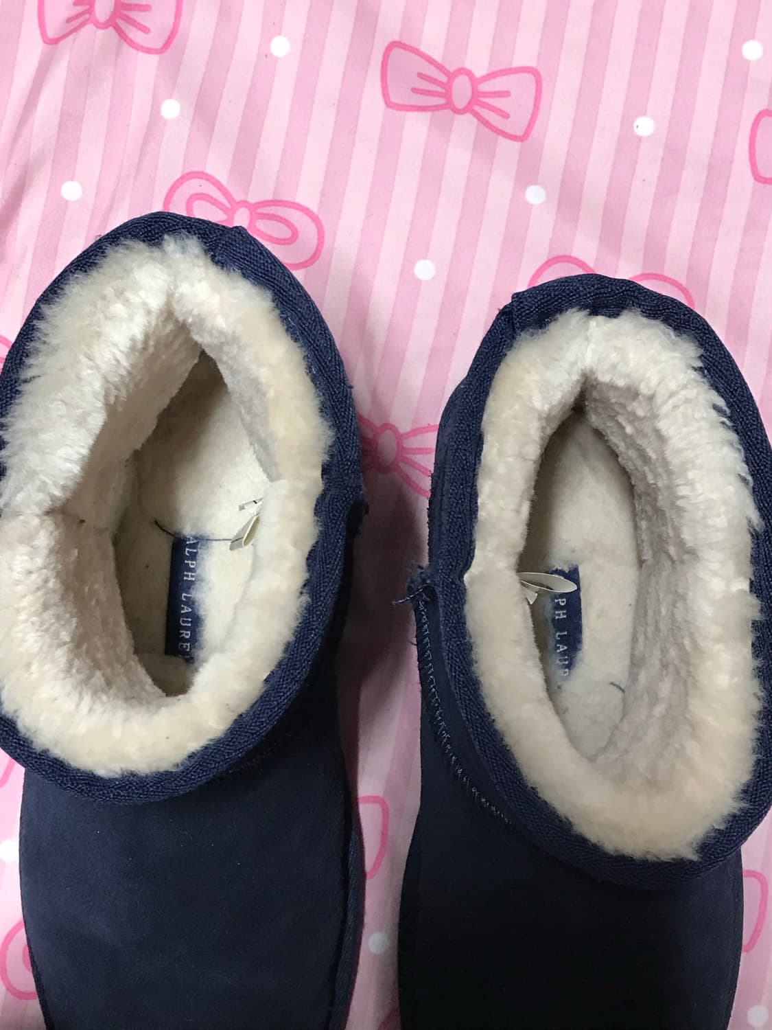 폴로 랄프로렌 스웨이드 양털 숏 부츠 상품이미지3