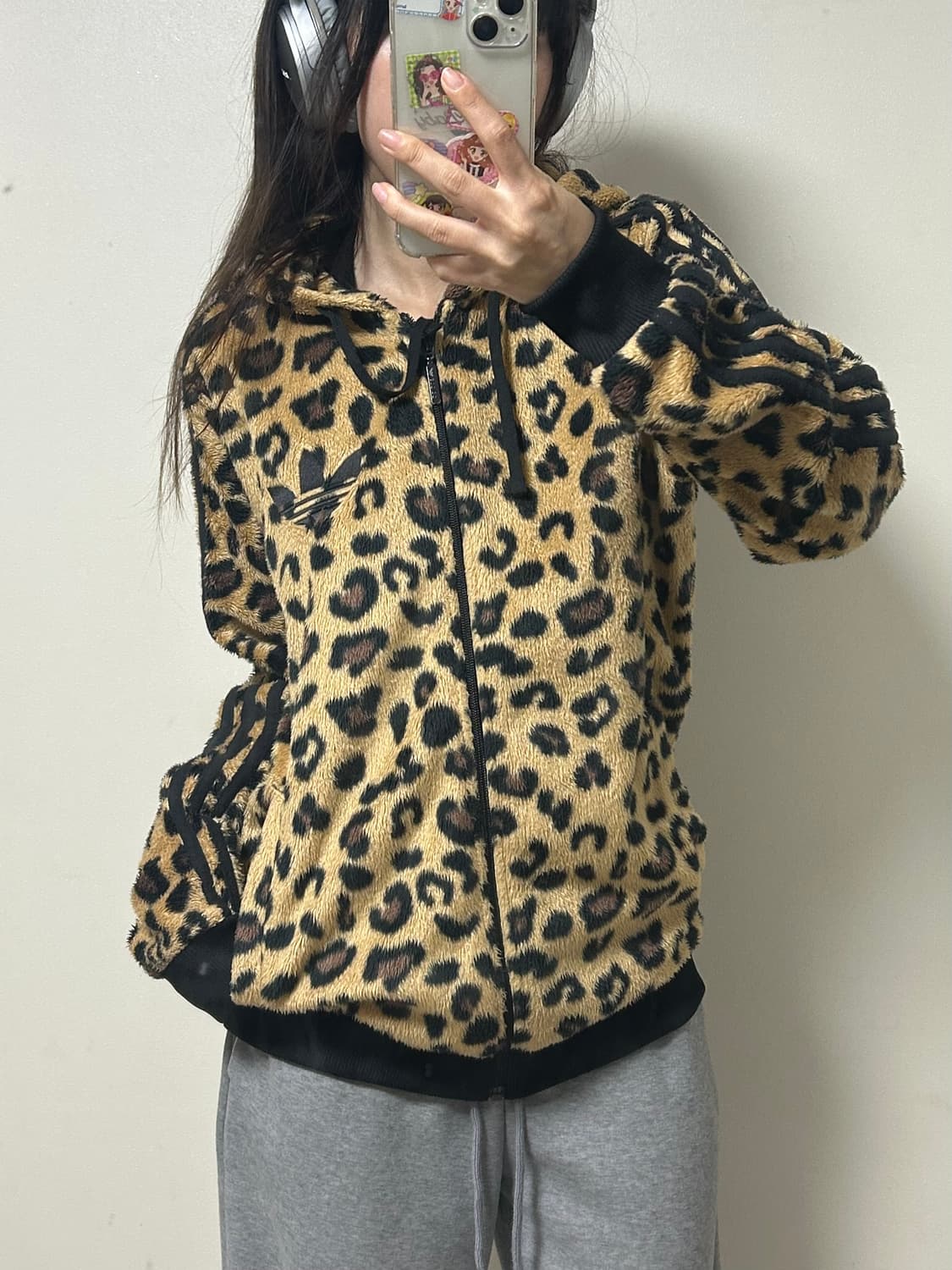 아디다스 호피 후리스 플리스 후드 집업 상품이미지1