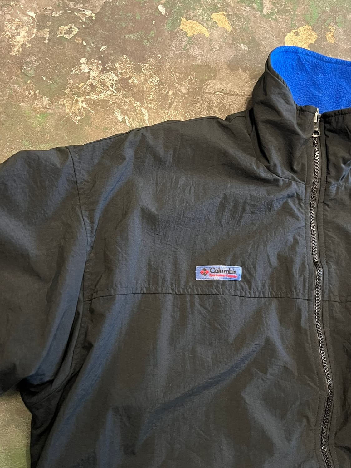 90's [L] 콜롬비아 빈티지 블랙 플리스 라이닝 자켓 상품이미지7