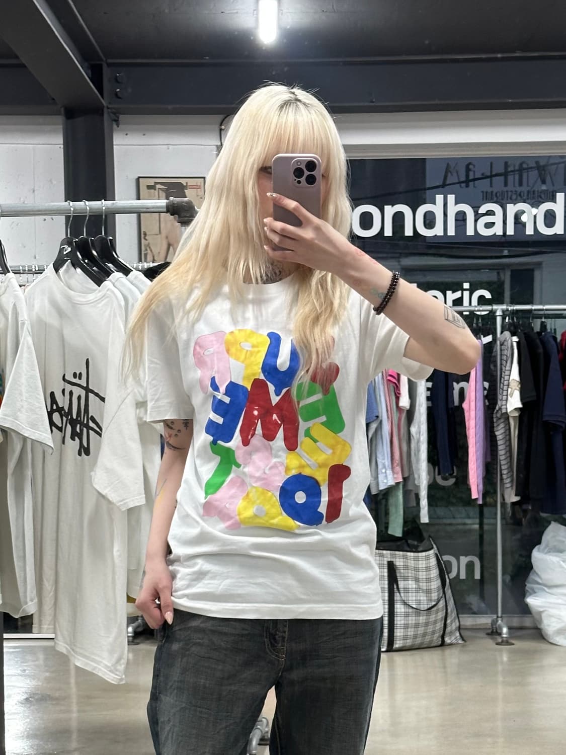 슈프림 20FW 벌룬 반팔 티셔츠 화이트 상품이미지2