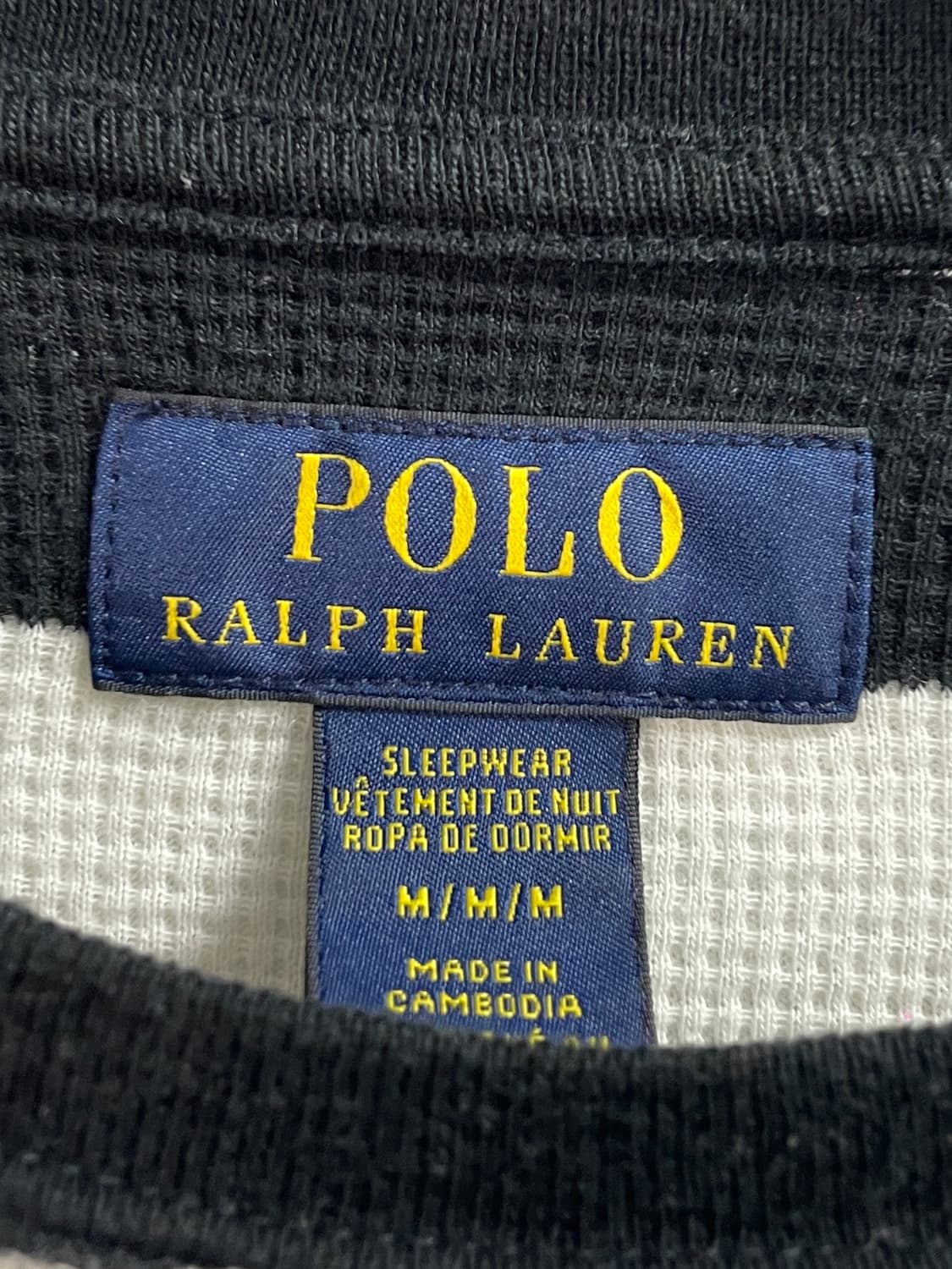 폴로 랄프로렌 단가라 엄성현 와플티 (on.418) 상품이미지4