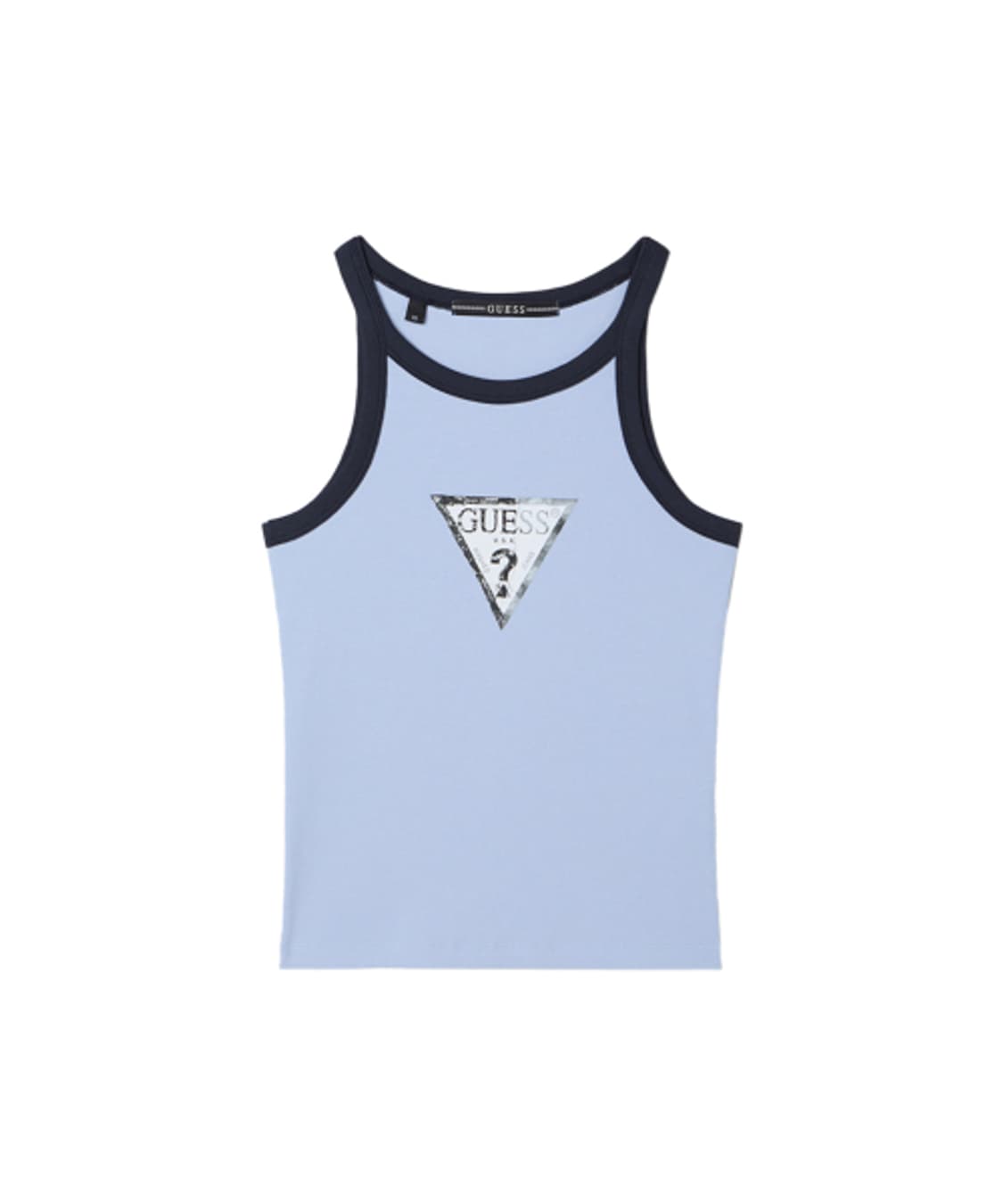 게스 립배색 빅삼각 로고 슬리브리스 나시 디젤 상품이미지2