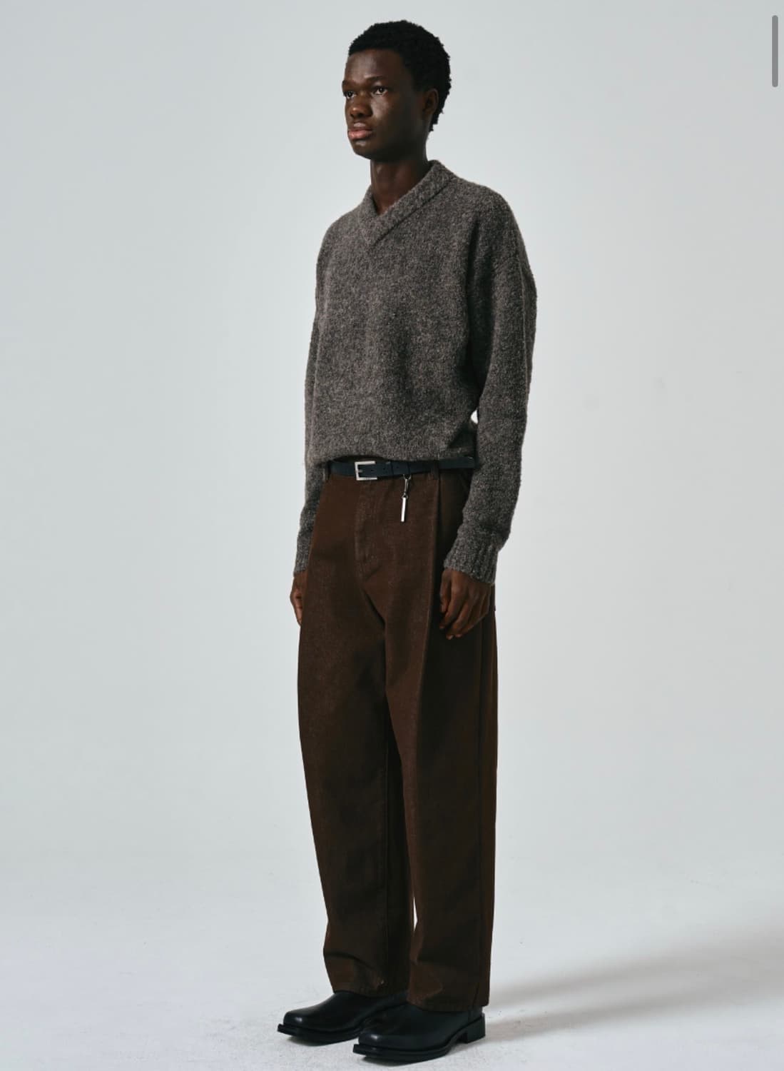 새제품) 노이어 / 부클니트 멀티그레이 / 48 ( 100~105 ) 상품이미지2