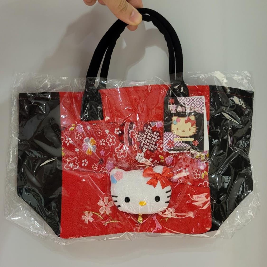 hello kitty 기모노 플라워 벚꽃 키티 토트백 새상품 상품이미지4