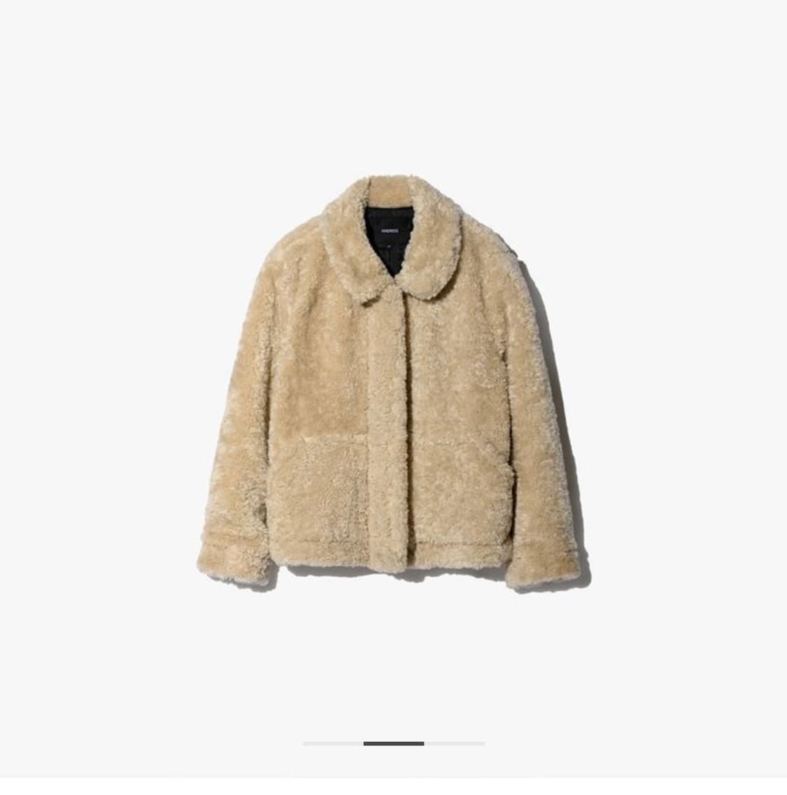 Spread Collar Shearling Jacket (Ivory) 상품이미지2