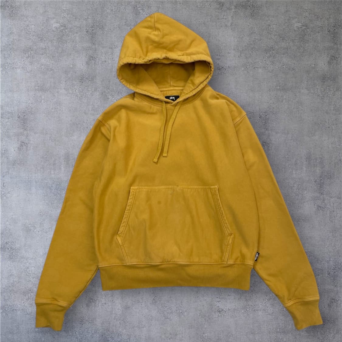 스투시 Stussy 머스타드 베이직 풀오버 후드티 S 상품이미지1