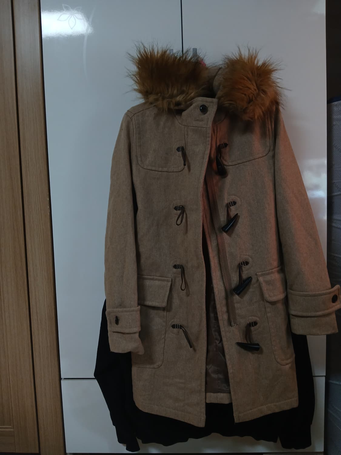 GAP 퍼 후드 코트 상품이미지1