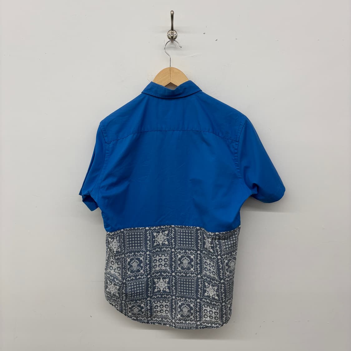 디키즈 블루 패턴 반팔 셔츠 공용M 상품이미지4
