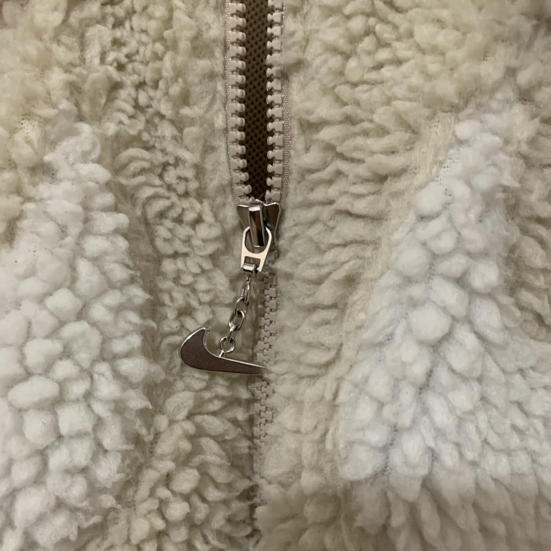 S 나이키 NSW 더블 스우시 세르파 플리스 양털 후리스 자켓 상품이미지5