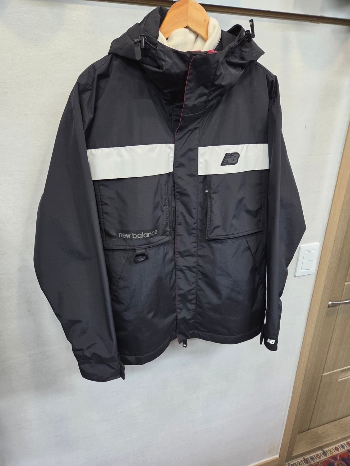 뉴발란스 유니클로 안감플리스 조끼 분리형 방수 자켓  L 상품이미지10