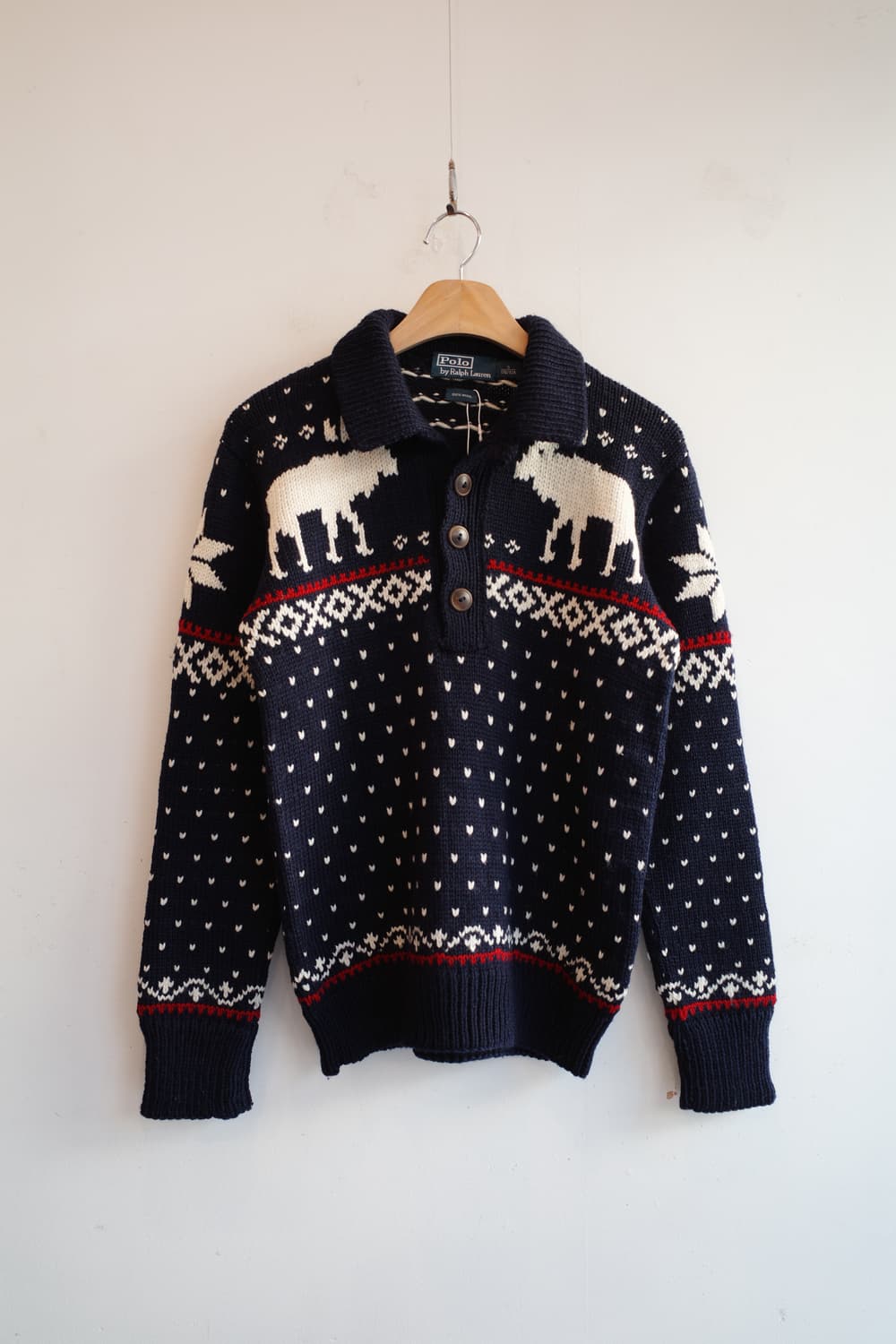 PoloRalphLauren 폴로 랄프로렌 눈꽃패턴 울 니트 상품이미지1