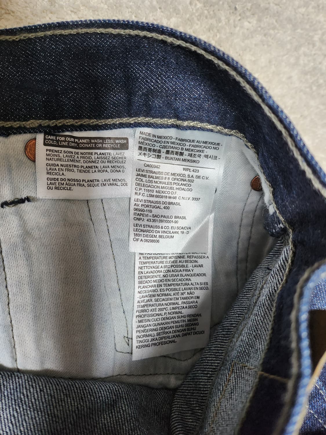 리바이스 501 데님팬츠 새상품 상품이미지4