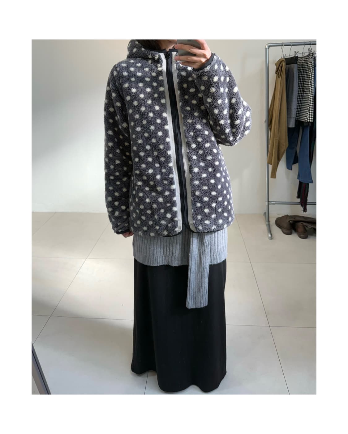 빈티지 도트 리버서블 자켓 상품이미지3