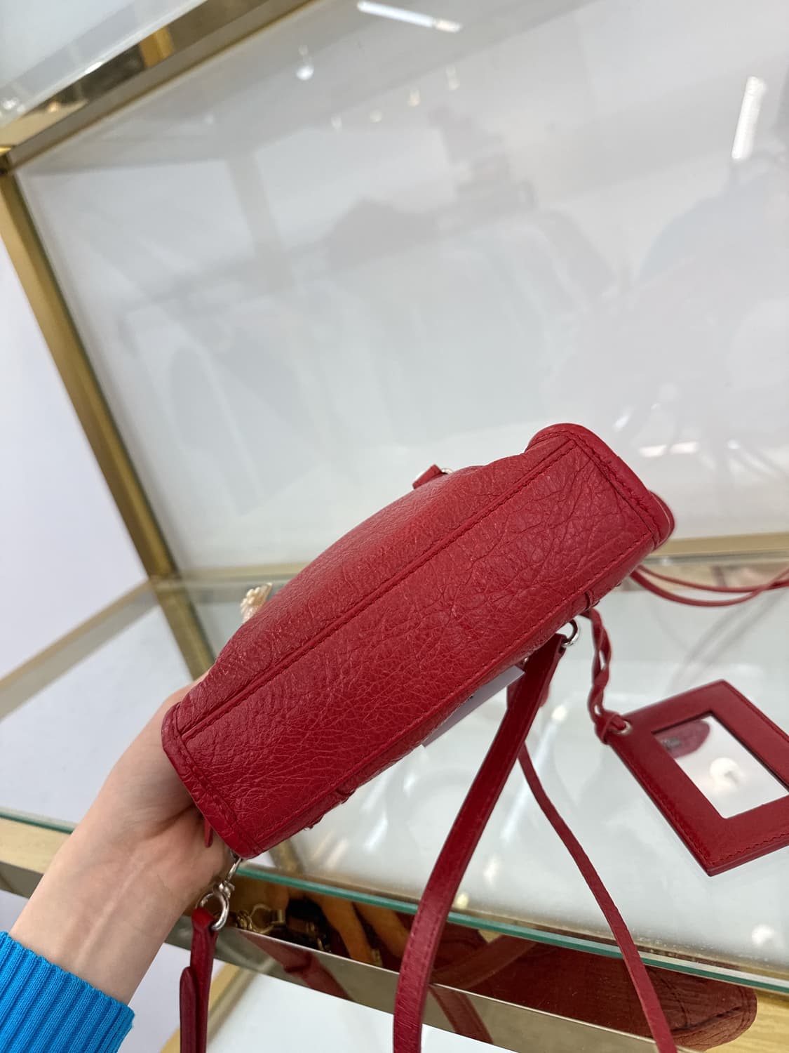 발렌시아가 나노 모터 시티백 레드 (정품) 상품이미지5