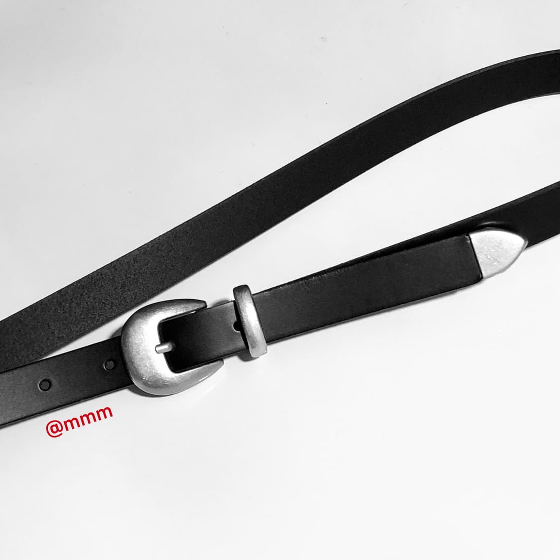 [Unisex] 미니멀 웨스턴 레더 벨트 상품이미지2