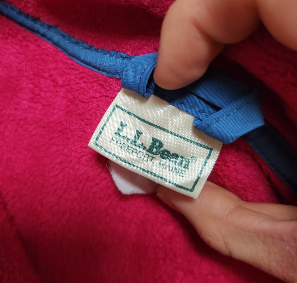 엘엘빈 90s 신칠라 스냅 플리스 풀오버 S~M 상품이미지5