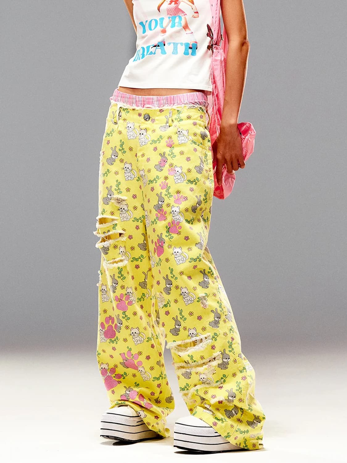 [새상품] Cfierce 씨피어스 카툰 루즈 진 데님 M 상품이미지3