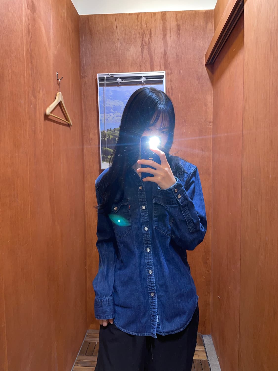 (M) Levi's 리바이스 코튼 데님 셔츠 상품이미지1