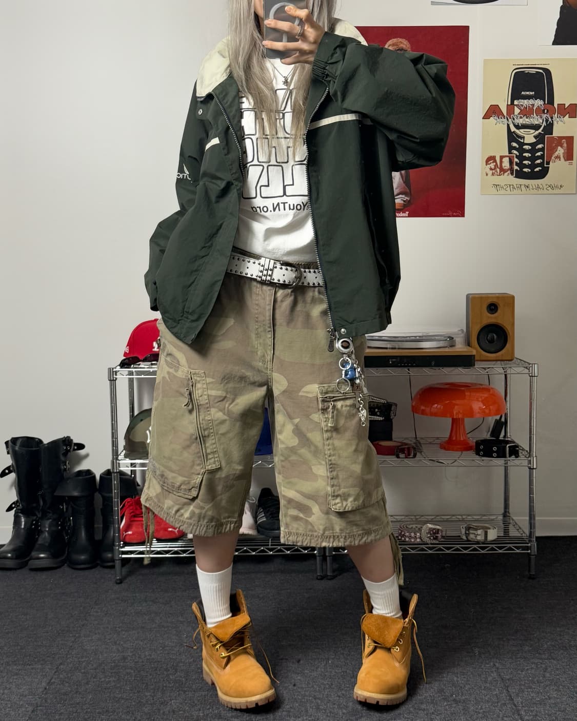 노티카 00s 딥그린 바람막이 자켓 상품이미지4