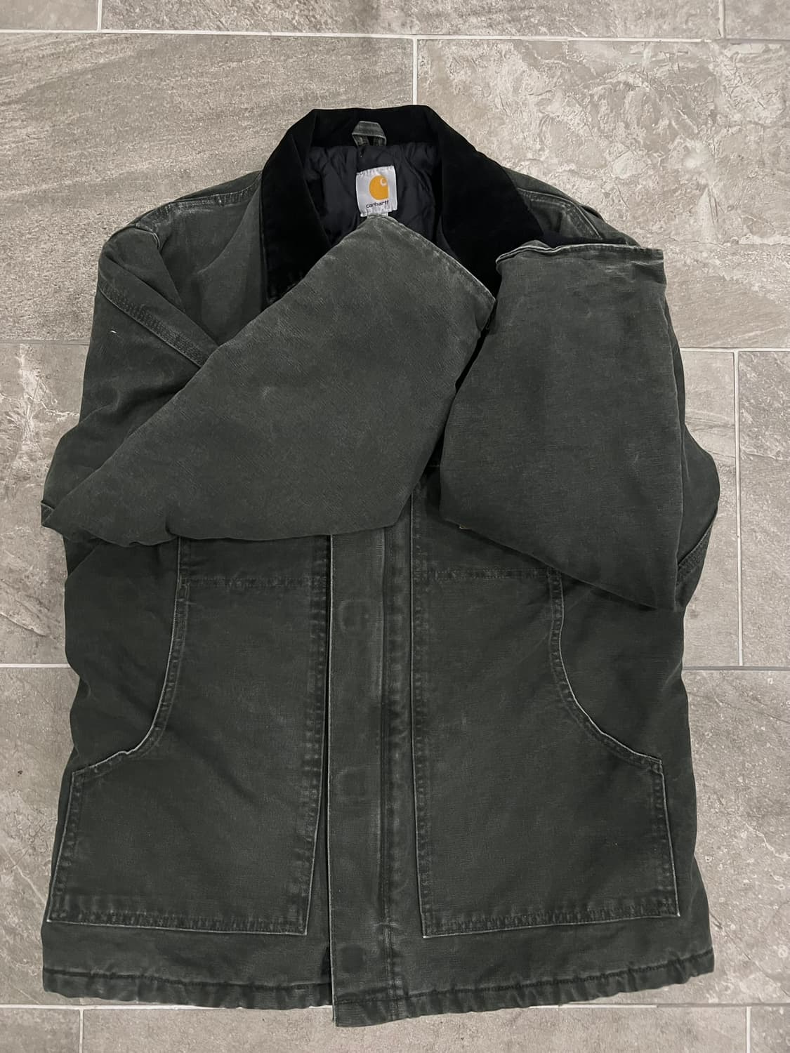 (M)칼하트 샌드스톤 덕 아크틱 트래디셔널 코트 C26 모스그린 상품이미지9