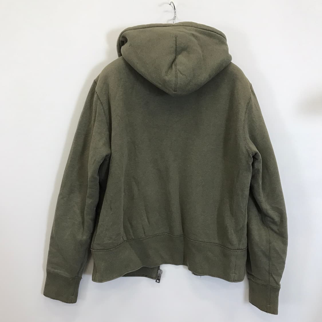 후아유 Y2K 양털후드집업 카키 대장급 [L] 상품이미지3